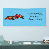 Hochgeschwindigkeits-Rennwagen - Cartoon Banner (Messe)