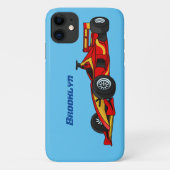 Hochgeschwindigkeits-Rennwagen - Cartoon Case-Mate iPhone Hülle (Rückseite)