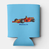 Hochgeschwindigkeits-Rennwagen - Cartoon Dosenkühler (Rückseite)