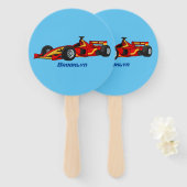 Hochgeschwindigkeits-Rennwagen - Cartoon Fächer (Vorne und Hinten)