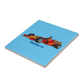 Hochgeschwindigkeits-Rennwagen - Cartoon Fliese (Seite)