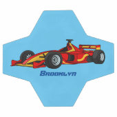 Hochgeschwindigkeits-Rennwagen - Cartoon Fußball (Flach)