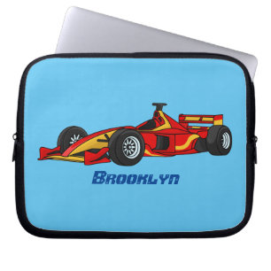 Hochgeschwindigkeits-Rennwagen - Cartoon Laptopschutzhülle
