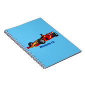 Hochgeschwindigkeits-Rennwagen - Cartoon Notizblock (Rechte Seite)