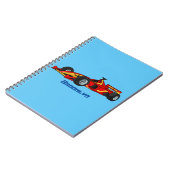 Hochgeschwindigkeits-Rennwagen - Cartoon Notizblock (Linke Seite)