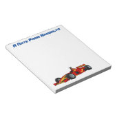 Hochgeschwindigkeits-Rennwagen - Cartoon Notizblock (angewinkelt)