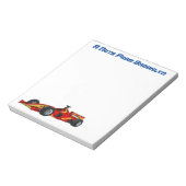 Hochgeschwindigkeits-Rennwagen - Cartoon Notizblock (Rotiert)