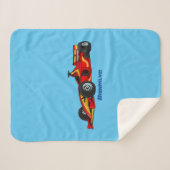 Hochgeschwindigkeits-Rennwagen - Cartoon Sherpadecke (Vorderseite (Horizontal))