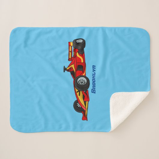 Hochgeschwindigkeits-Rennwagen - Cartoon Sherpadecke (Vorderseite (Horizontal))