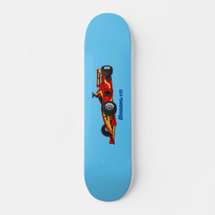Hochgeschwindigkeits-Rennwagen - Cartoon Skateboard