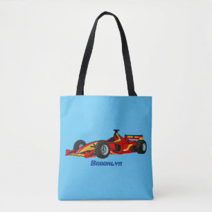 Hochgeschwindigkeits-Rennwagen - Cartoon Tasche