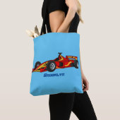 Hochgeschwindigkeits-Rennwagen - Cartoon Tasche (Von Nahem)