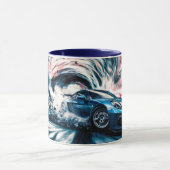 Hochgeschwindigkeits-Sportwagen treiben hart Tasse (Zentrum)