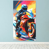 Hochgeschwindigkeitszug Leinwanddruck (Insitu (Holzboden))