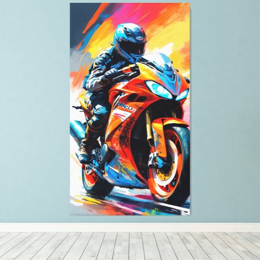 Hochgeschwindigkeitszug Leinwanddruck (Insitu (Holzboden))