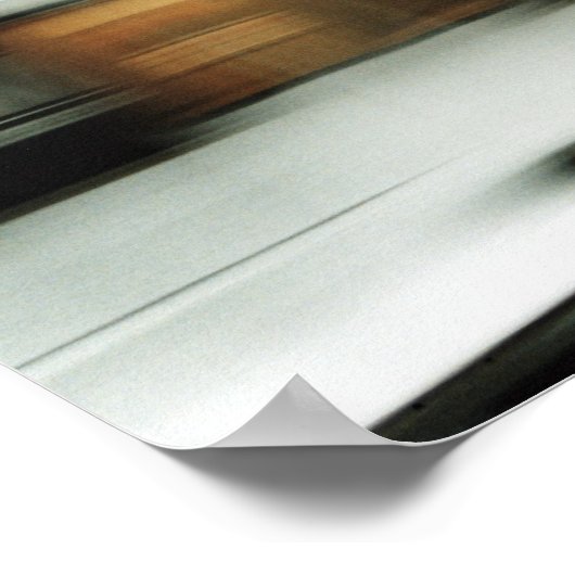 Hochgeschwindigkeitszug Poster (Ecke)