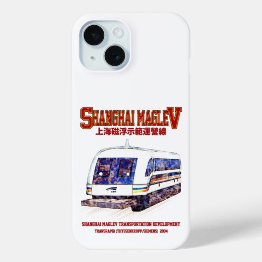 Hochgeschwindigkeitszug Shanghai Maglev SMT Transr Case-Mate iPhone Hülle (Rückseite)