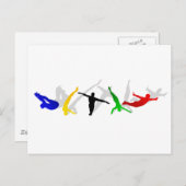 Hochgetaucher Hochspringboard Plattformsport Postkarte (Vorne/Hinten)