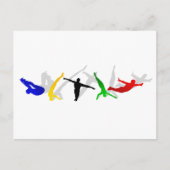 Hochgetaucher Hochspringboard Plattformsport Postkarte (Vorderseite)