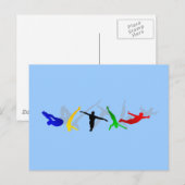 Hochgetaucher Hochspringboard Plattformsport Postkarte (Vorne/Hinten)