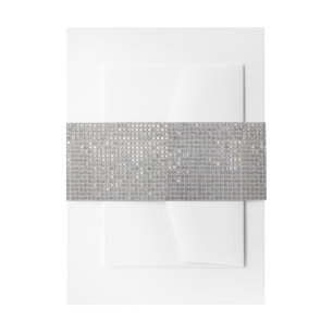 Hochglanz-Silber-Simulation Funkeln Einladungsbanderole