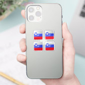 Hochglanzflagge Aufkleber (Telefon)