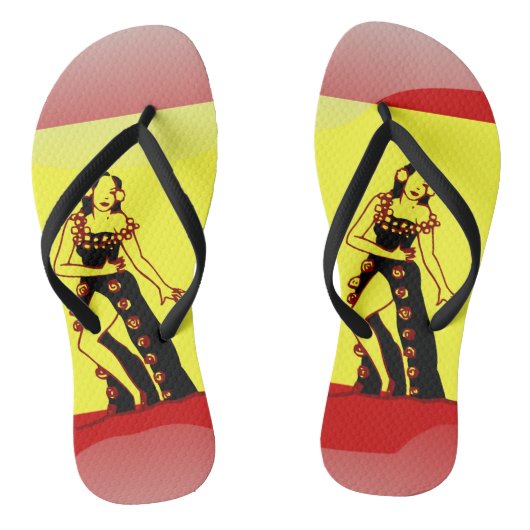 Hochglanzflagge Badesandalen (Fußbett)