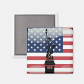 Hochglanzflagge der Staaten Magnet (Vorderseite/Rückseite)