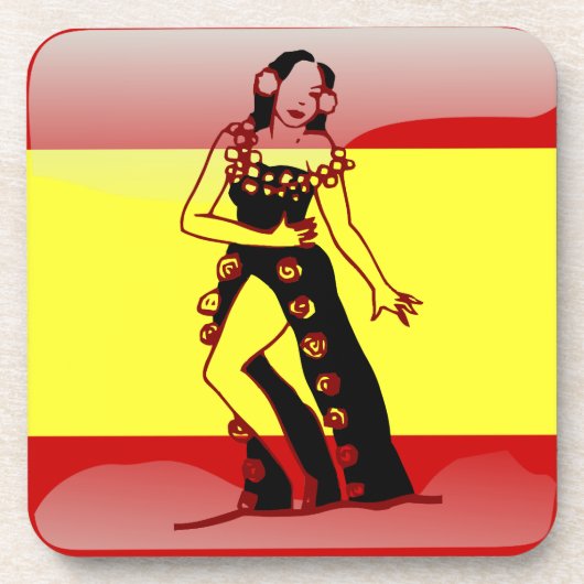 Hochglanzflagge Getränkeuntersetzer (Vorderseite)