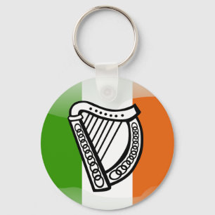 Hochglanzflagge in Irland Schlüsselanhänger