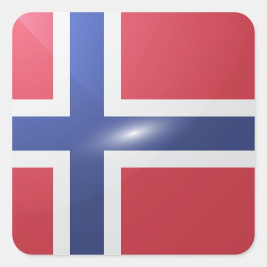 Hochglanzflagge Quadratischer Aufkleber (Vorderseite)