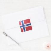 Hochglanzflagge Quadratischer Aufkleber (Umschlag)