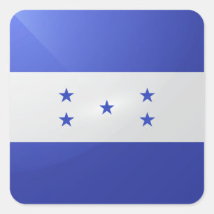 Hochglanzflagge Quadratischer Aufkleber