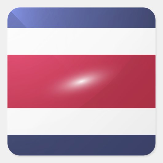 Hochglanzflagge Quadratischer Aufkleber (Vorderseite)