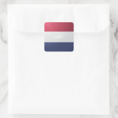 Hochglanzflagge Quadratischer Aufkleber (Tasche)