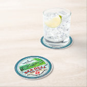 Hochglanzmehl Runder Pappuntersetzer (Vor Ort)