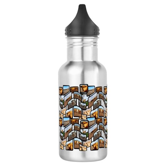 Hochglanzmontage, Wasserflasche (Links)