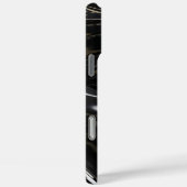 Hochglanzschwarze 3D-Wellenstruktur Case-Mate iPhone Hülle (Rückseite / Rechts)