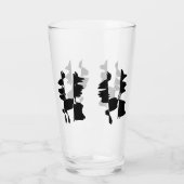Hochglas mit abstraktem Doppelseitendesign Glas (Rückseite)