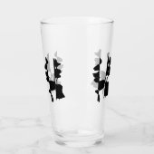 Hochglas mit abstraktem Doppelseitendesign Glas (Links)