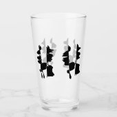 Hochglas mit abstraktem Doppelseitendesign Glas (Vorderseite)