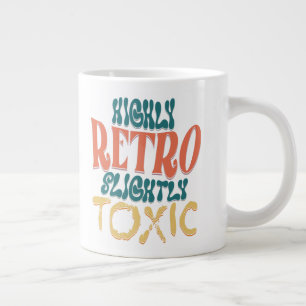 Hochgradig Retro, Leicht Giftige Vintage-Typografi Jumbo-Tasse