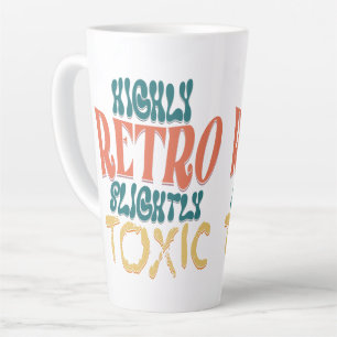 Hochgradig Retro Leicht Giftige Vintage-Typografie Milchtasse