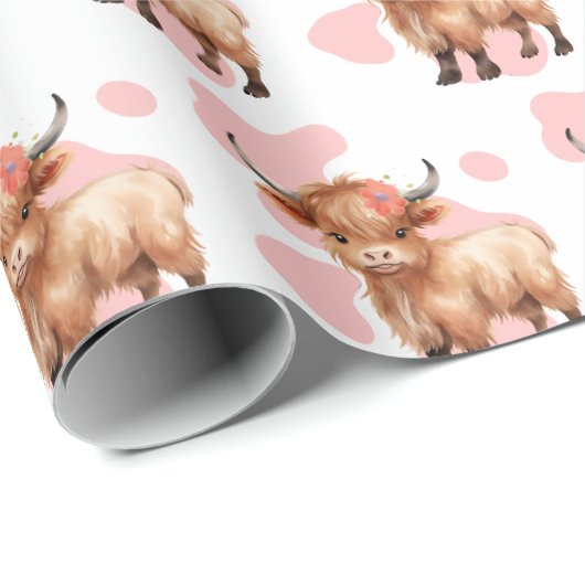 Hochgradig rosa Wrapping Paper Geschenkpapier (Rolleneckpunkt)