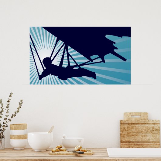 Hochhang-Gleitschirm Poster (Küche)