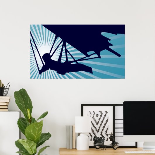 Hochhang-Gleitschirm Poster (Heimbüro)