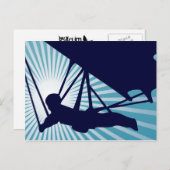 Hochhang-Gleitschirm Postkarte (Vorne/Hinten)
