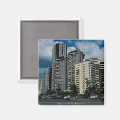 Hochhaus, Manila, Philippinen Magnet (Vorderseite/Rückseite)