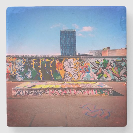 Hochhaus Steinuntersetzer (Vorderseite)