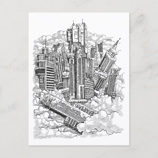 Hochhäuser - Postkarte (Vorderseite)